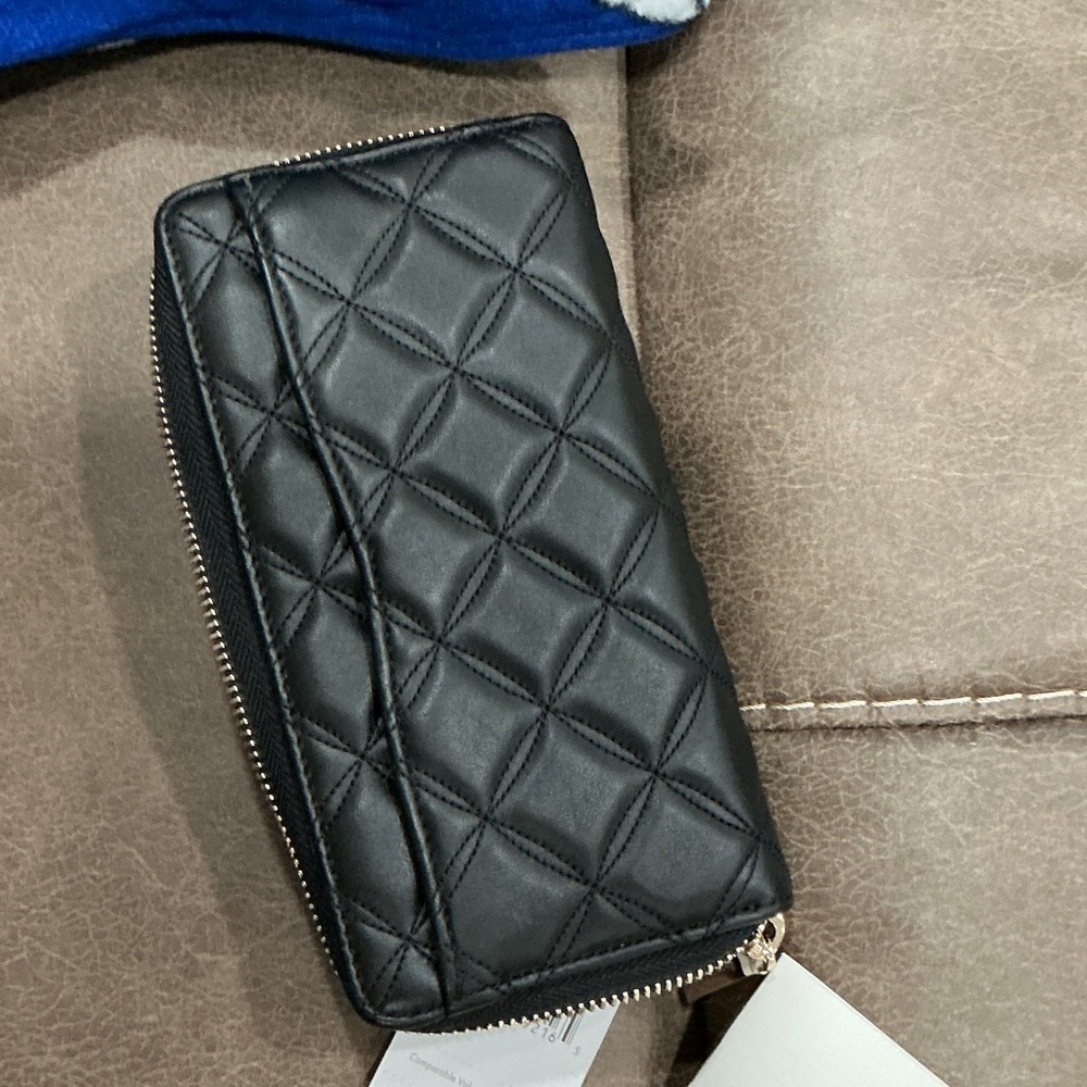 Kate Spade Black Quilted Wallet - Picture 3 of 3